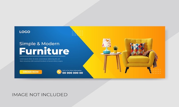 Free Vector Furniture Sale Facebook Cover Template