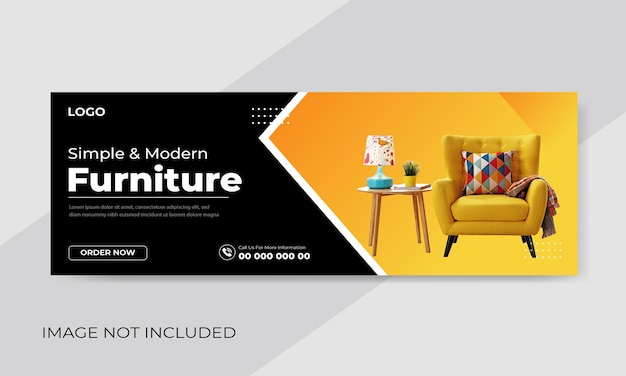 Free Vector Furniture Sale Facebook Cover Template