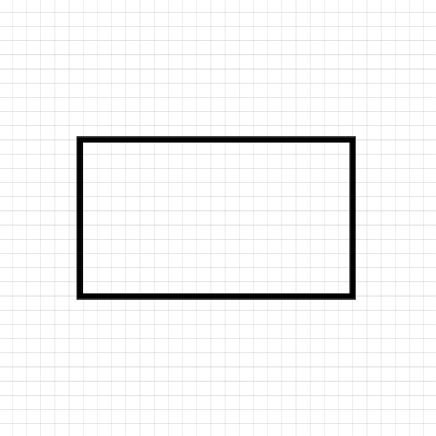 Free vector Geometrical rectangle shape on a white background vector