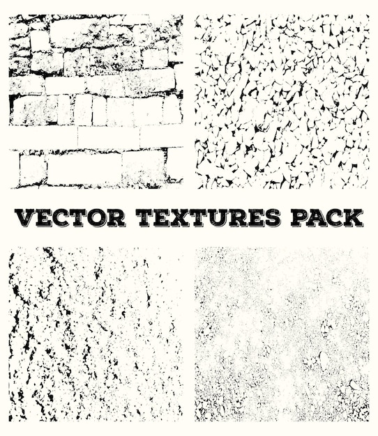 Free vector grunge textures background collection set