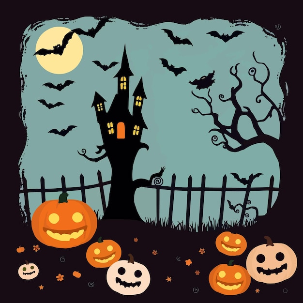 Free Vector Halloween Design Template