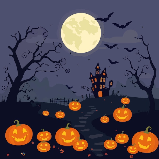 Free Vector Halloween Design Template