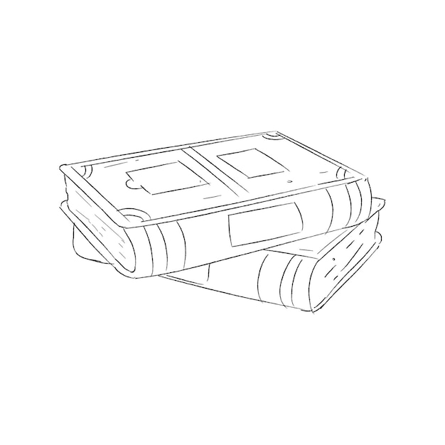 Free vector hand drawn old book