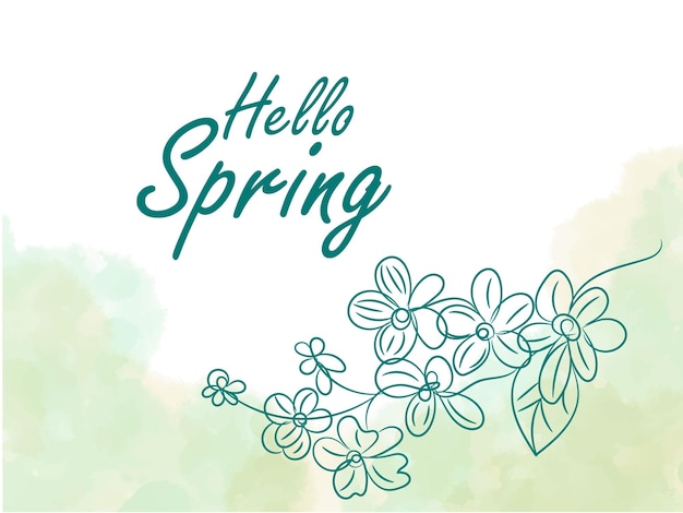 Free vector hand drawn spring background