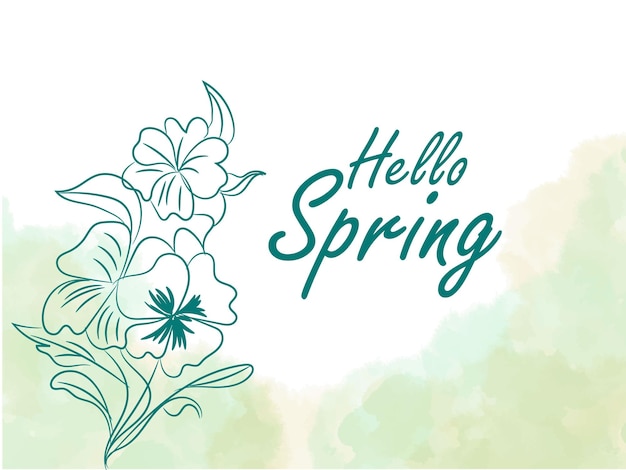 Free vector hand drawn spring background