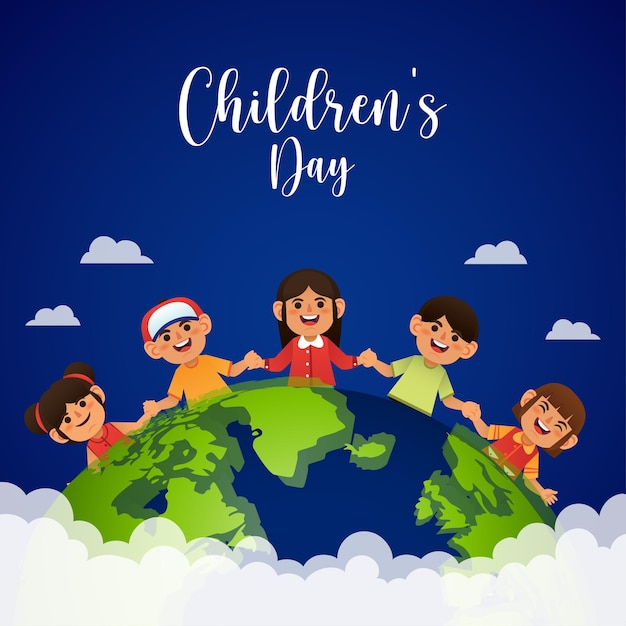 Vector free vector happy children's day illustration