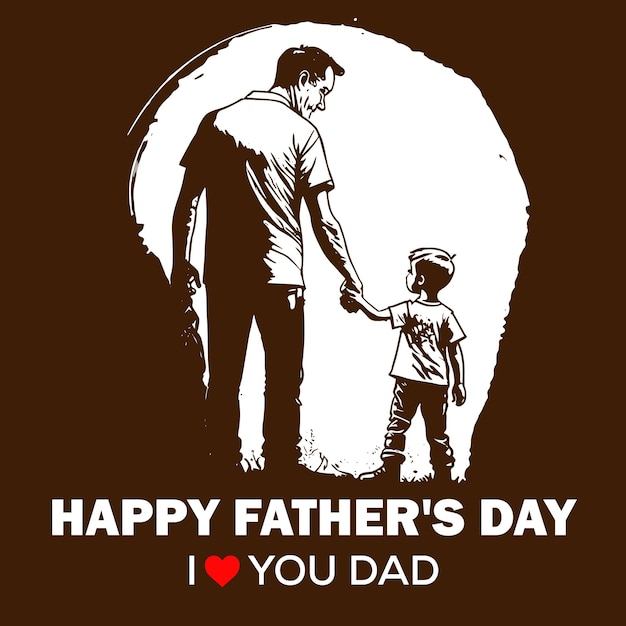 Free vector happy fathers day