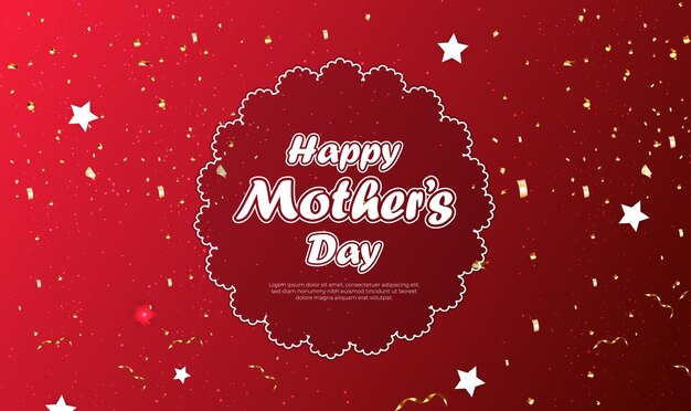 Vector free vector happy mother's day greeting card design