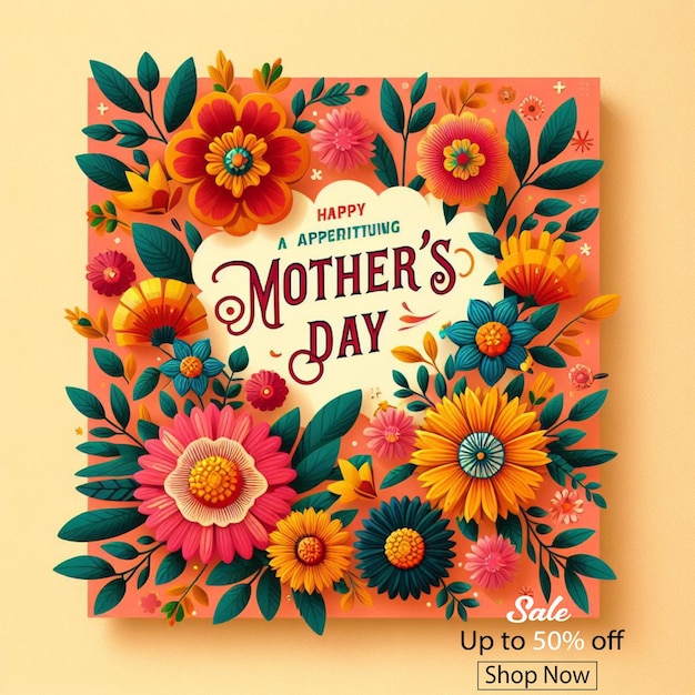 Free vector happy mothers day event