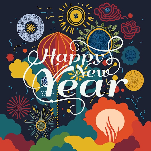 Free vector Happy New Year 2024 Eve Countdown