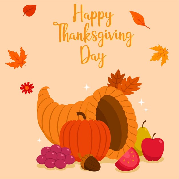 Vector free vector happy thanksgiving day design template