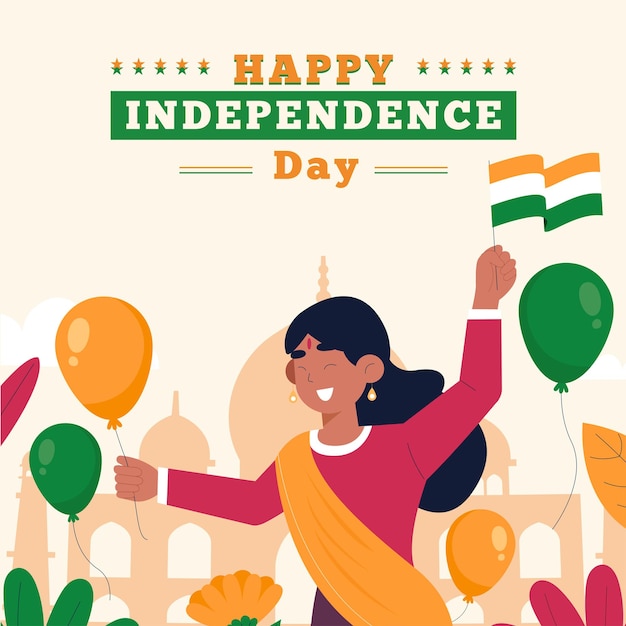 Vector free vector indian independence day design