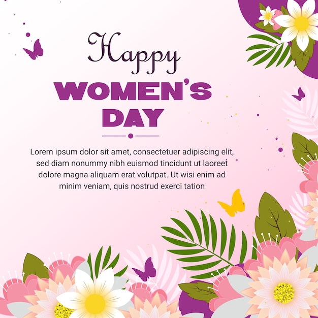 Free vector international womens day background