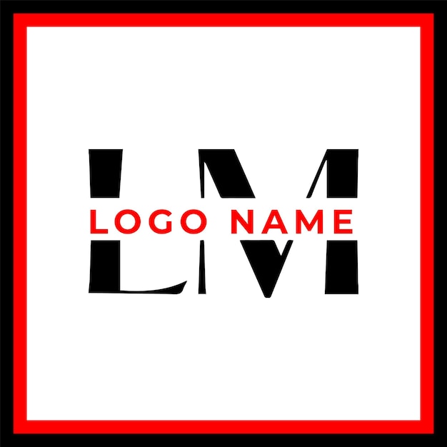 Free vector lm logo design