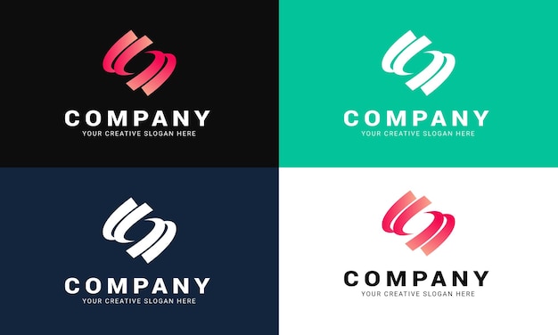 Free vector logo with tagline template