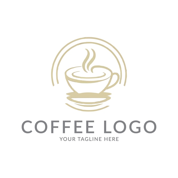 Free vector minimalist cafe signage design