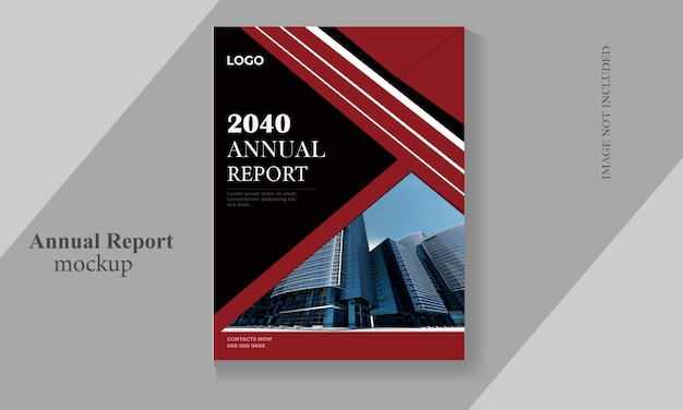 Free vector modern company annual report business template