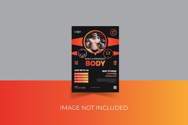 Vector free vector modern fitness flyer template