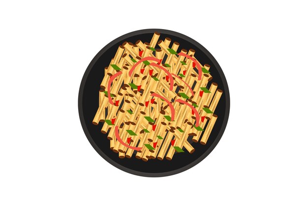 Free vector penne pasta with tomato sauce