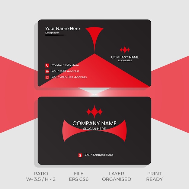 Free Vector psd Contemporary Elegance A Modern and Clean Business Card Template