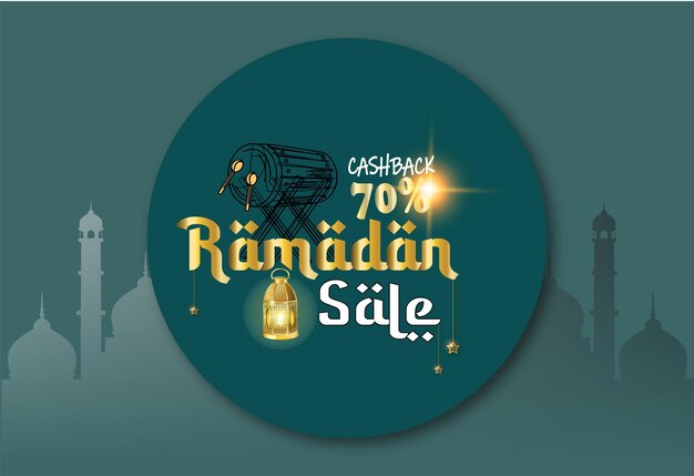 Free vector Ramadan sale poster