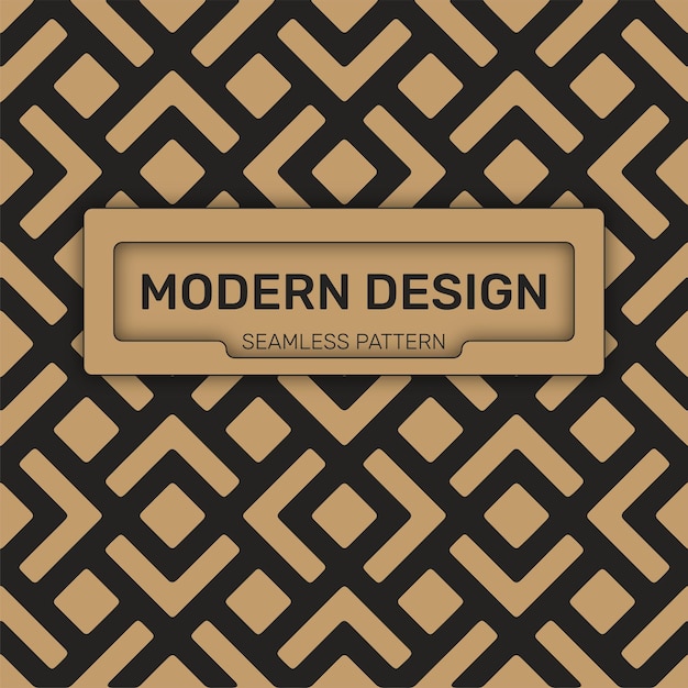 Free vector seamless gold modern design Pattern Geometric Shapes frame