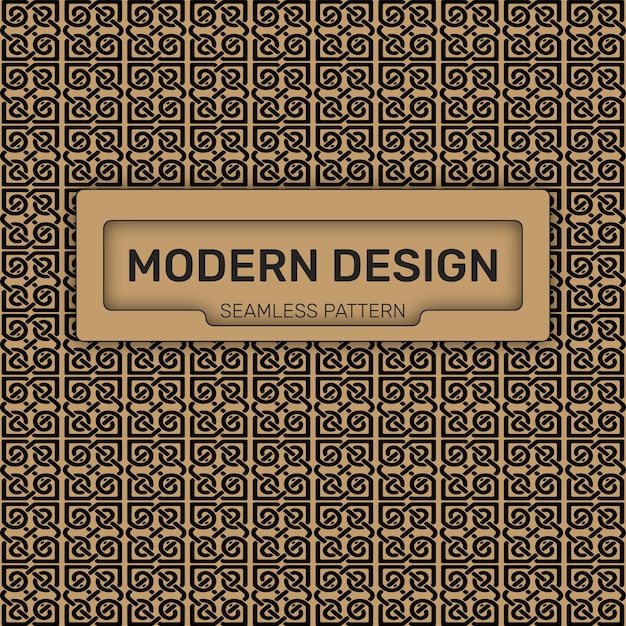 Free vector seamless gold modern design Pattern Geometric Shapes frame