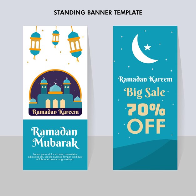 Vector free vector set of ramadan banners