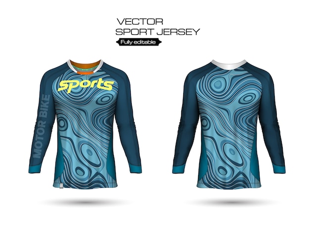 Free vector shirt template, racing jersey design, soccer jersey