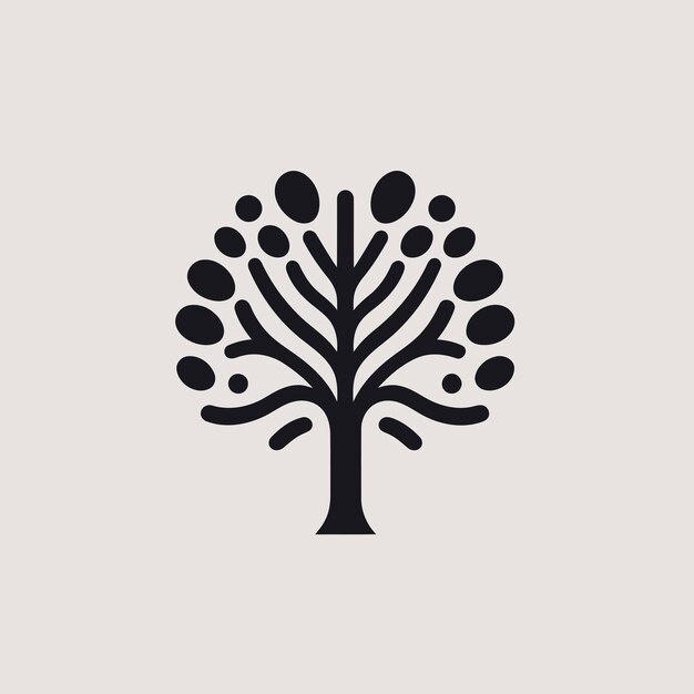 Vector free vector silhouette tree symbol logo icon favicon image