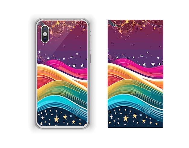 Free Vector smartphone seamless pattern cover protection mobile phone case design