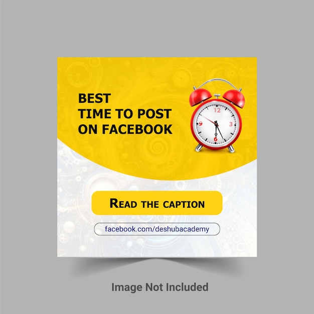 Free Vector Social Media Post Design of Facebook