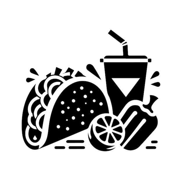 Free vector A Tacos silhouette