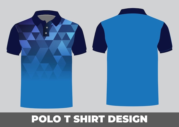 Free Vector tshirt polo templates design blue gradient design