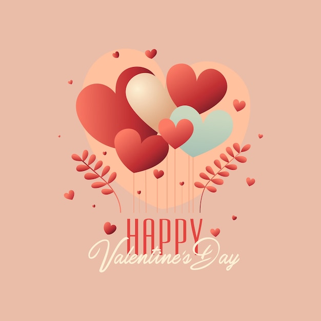 Free vector  valentine's day poster template