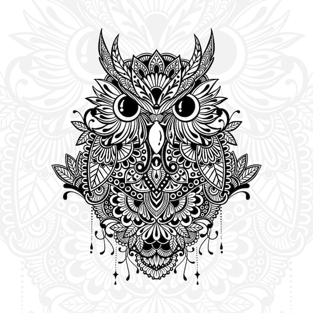 Free vector various hand drawn decorative owls