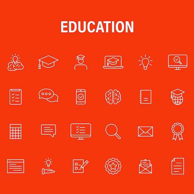 Free vector vector ui illustration education school study concept