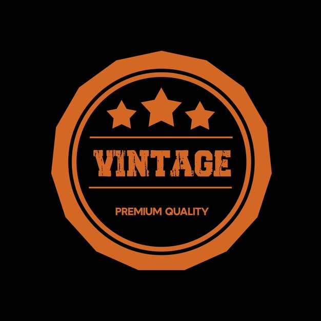 Free vector vintage badge set