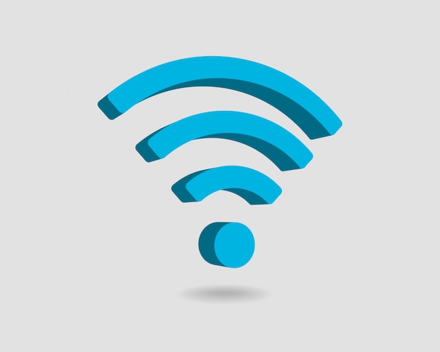 Free wi fi icon, Connection zone wifi symbol, Radio waves signal.