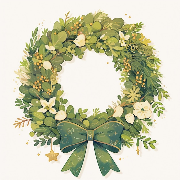 Vector free wreath with handmade wreath purchase