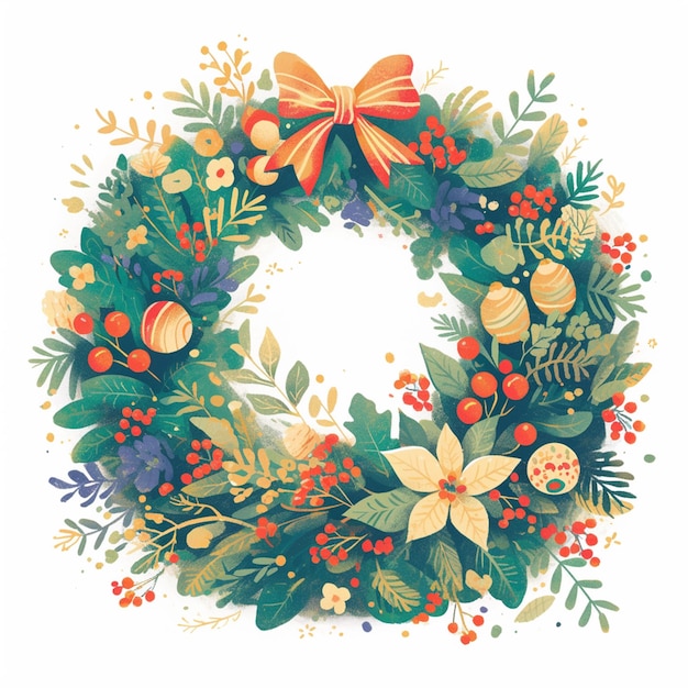 Vector free wreath with handmade wreath purchase