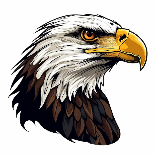 freedom eagle bird vector illustration symbol animal american wing hawk design graphic a