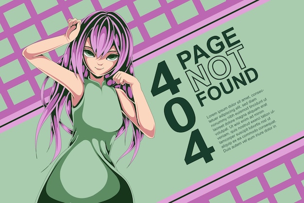 freedom girl cartoon anime error 404 page not found