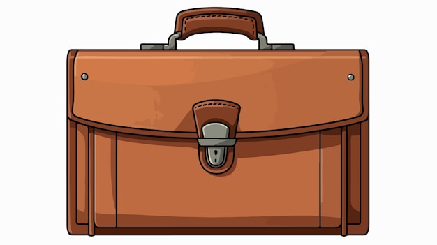 Freehand Drawn Cartoon Briefcase Vector Illustration