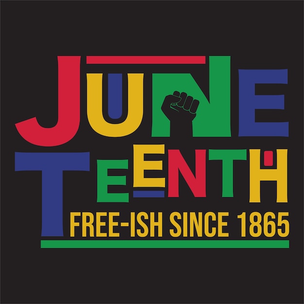 Vector freeish juneteenth since 1865