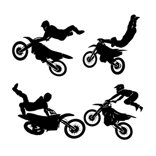 freestyle rider motocross set logo designs