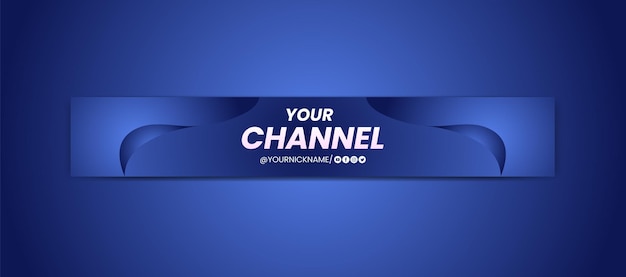 Vector freevectorgradientyoutubehorizontalbanner