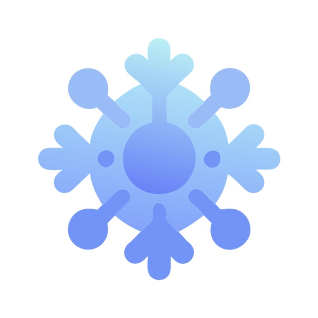 freeze icon colored shapes gradient