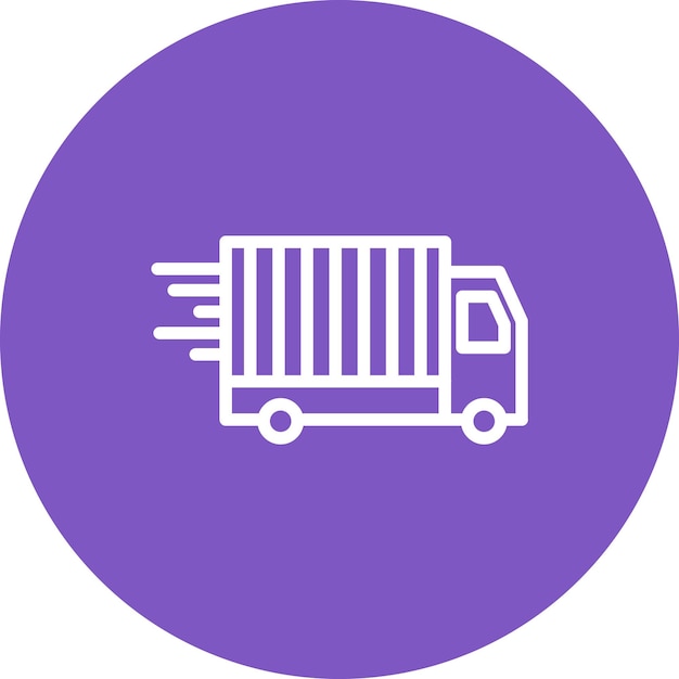 Freight vector icon illustration of Delivery and Logistics iconset