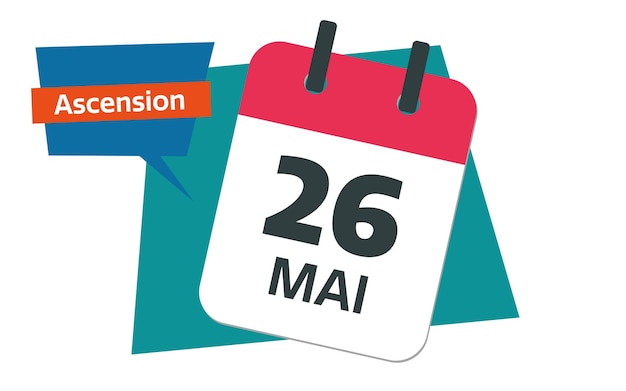 French 26 may calendar date ascension day